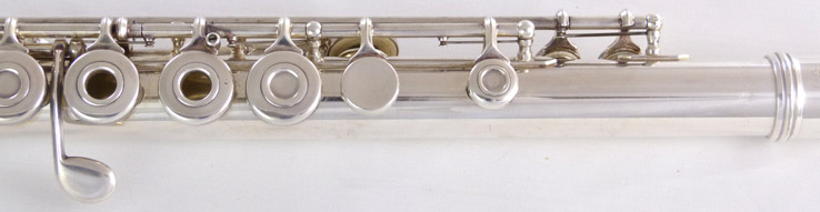Used Gemeinhardt 3SB flute - close up of keys